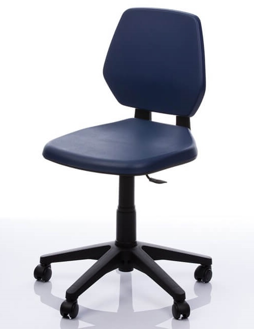 antibakteriális szék, tisztatéri szék kék